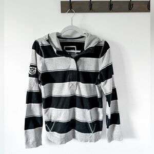 Hurley Hooded Striped Pullover
